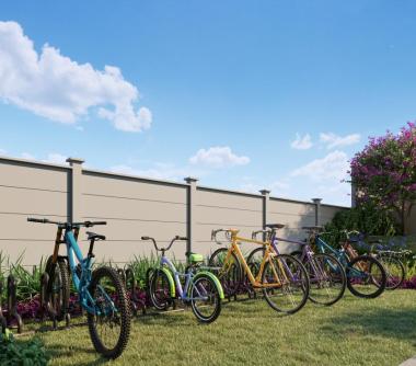 Perspectivas artística do bicicletário