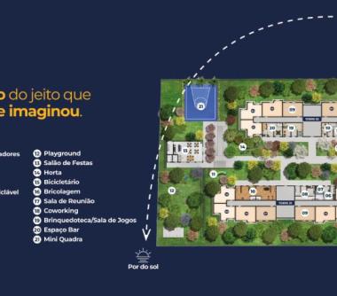 Perspectiva artística da implantação