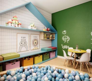 Perspectiva artística da brinquedoteca