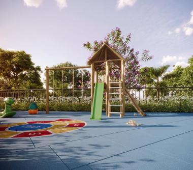 Perspectiva artística do playground