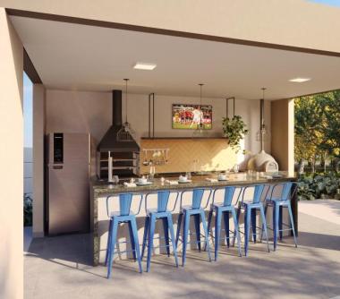 Perspectiva artística da churrasqueira