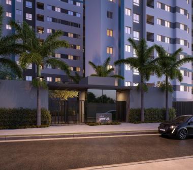 Perspectiva artística da entrada