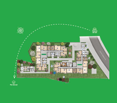Perspectiva artística da implantação