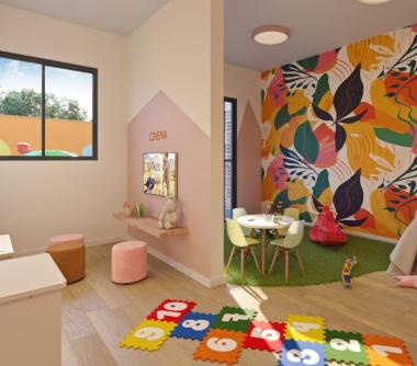 Perspectiva artística da brinquedoteca