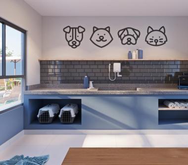 Perspectiva artística do pet care