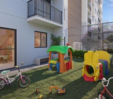 Perspectiva artística do playground