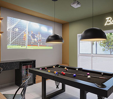 Perspectiva artística do bar