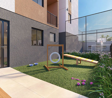 Perspectiva artística do pet place