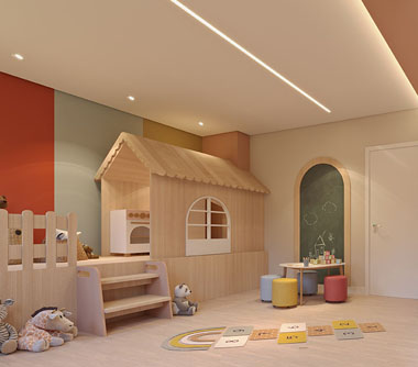 Perspectiva artística da brinquedoteca