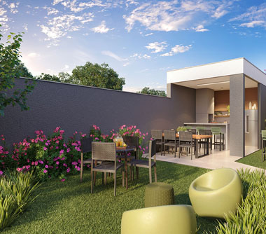 Perspectiva artística da churrasqueira